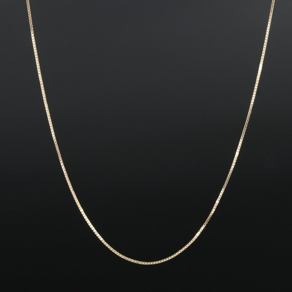 10k Box Chain Necklace